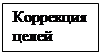 Подпись: Коррекция целей