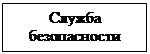 Подпись: Служба безопасности